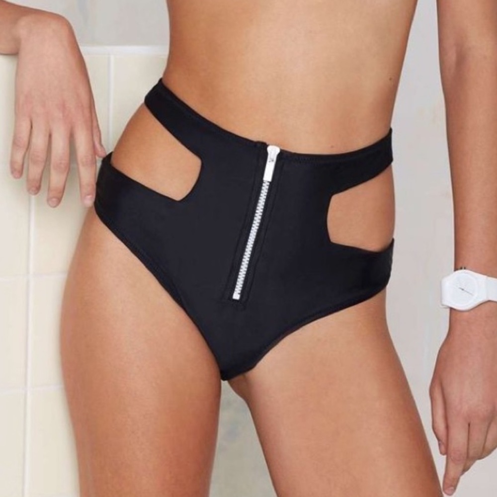 Nasty Gal Deep End Bikini Bottoms